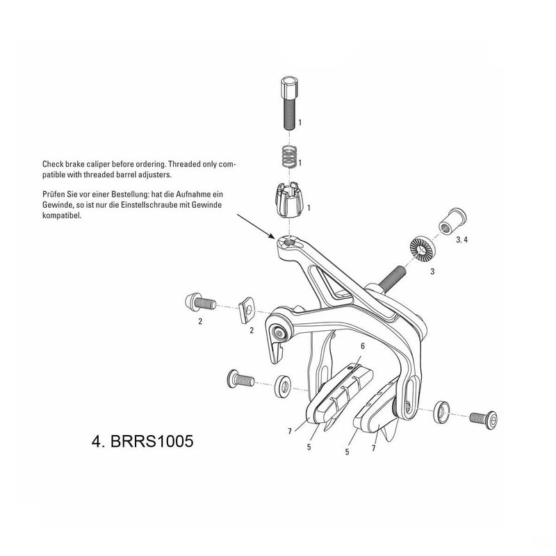 Sram Spare – Rim Brake Center Nut Set Rival/Force (12 16 20, 30Mm):