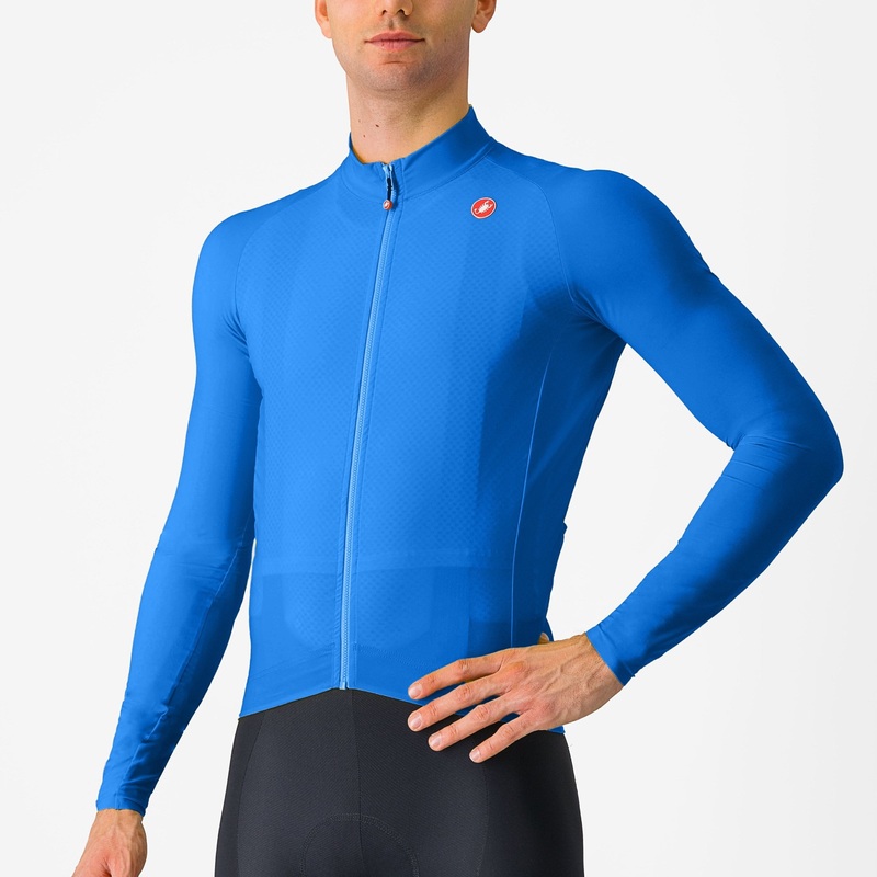 Maglia maniche lunghe Castelli Aero Race – Azzurro
