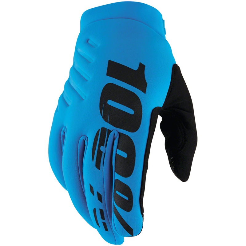 100% Brisker Gloves – Turquoise Full Finger Men’s X-Large