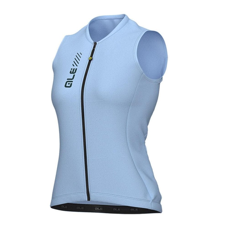 Colour Block Pragma Wmn S/Less Jersey Blue