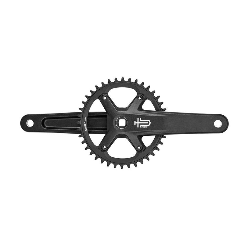 MicroSHIFT Sword Black 1x Crankset 175mm Black