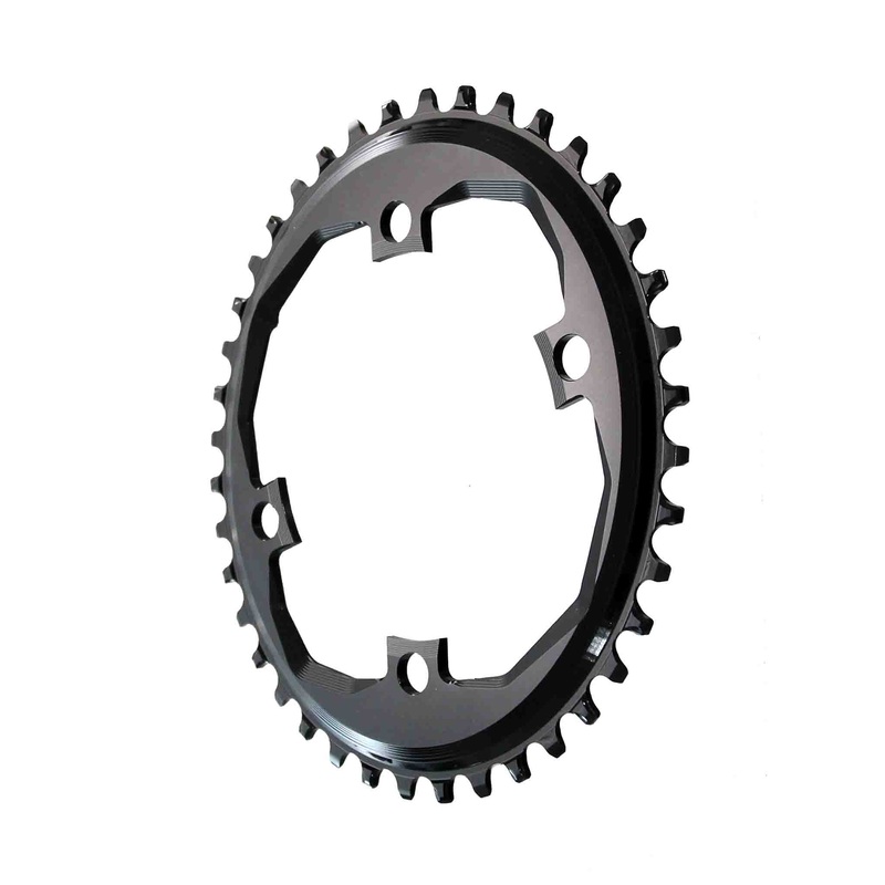 Absolute Black Oval Traction Chainring 4x110mm Apex1 40T – Black