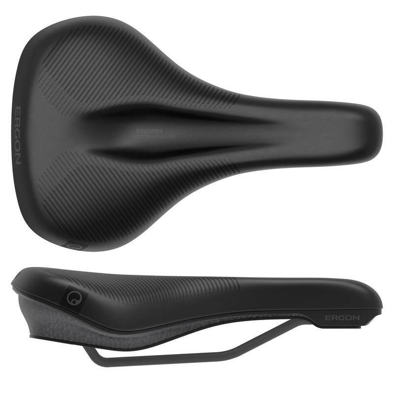 Ergon ST Core Evo Mens Saddle – MD/LG Black/Gray
