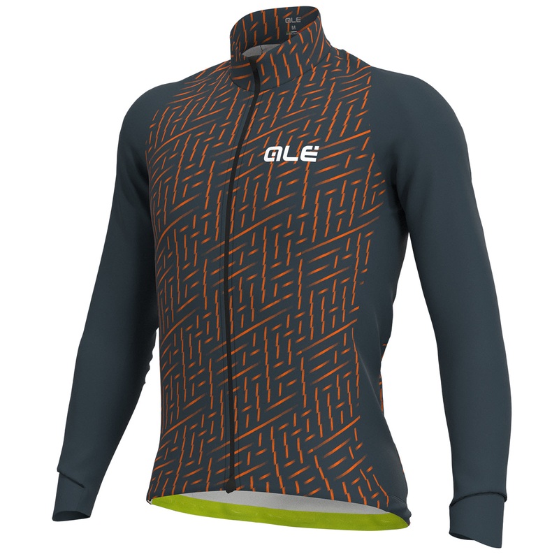 Maglia maniche lunghe Ale PRR Green Bolt – Grigio