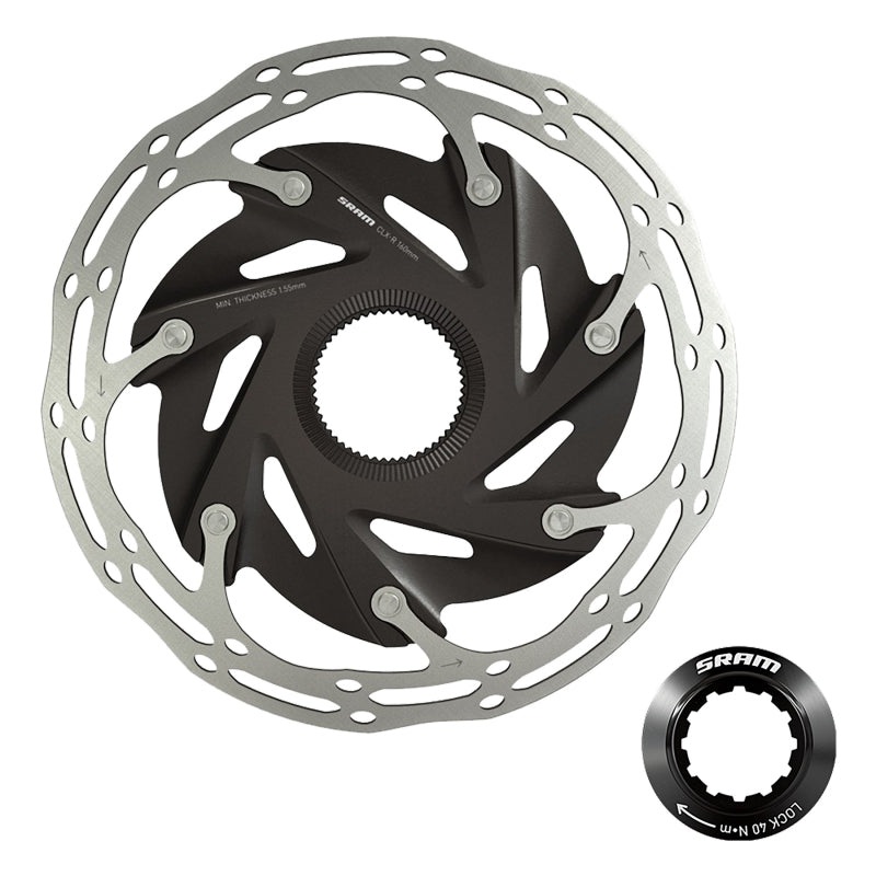 SRAM CenterLine XR Disc Brake Rotor – 160mm Center Lock 1.85mm Includes Internal Tooled Lockring