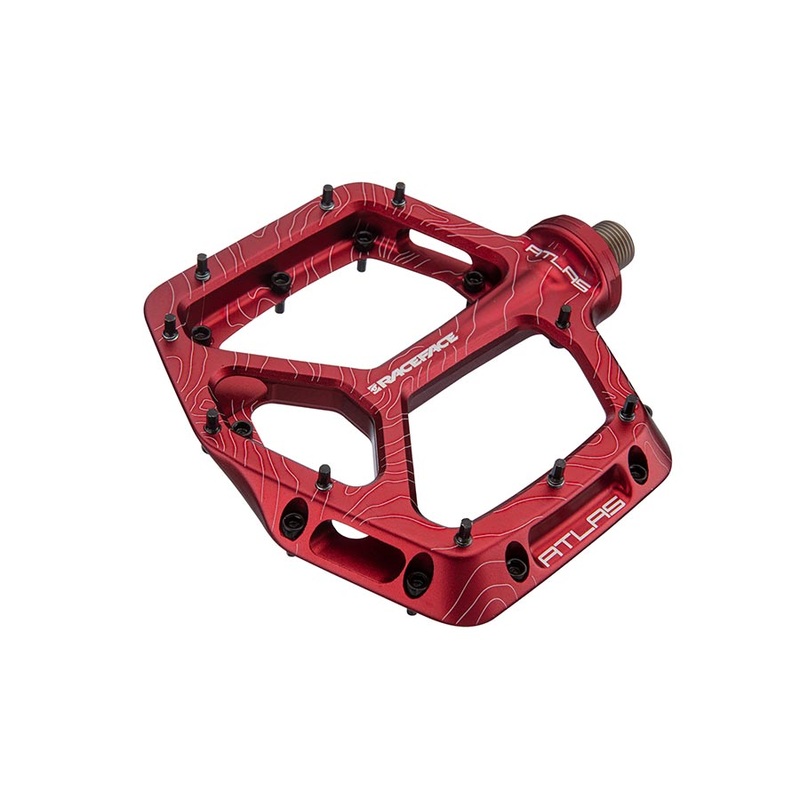 RaceFace Atlas Pedals – Platform Aluminum 9/16 Red