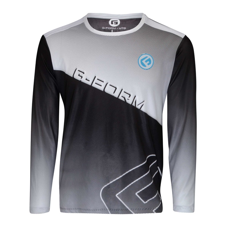 G-Form Men’s LS Podium Jersey Black/Grey/White S