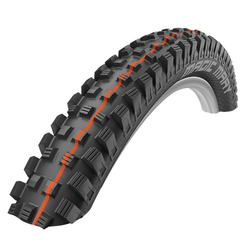 Schwalbe Magic Mary Tire – 29 x 2.4 Tubeless Folding BLK Evolution Line Super Gravity Addix Ultra Soft