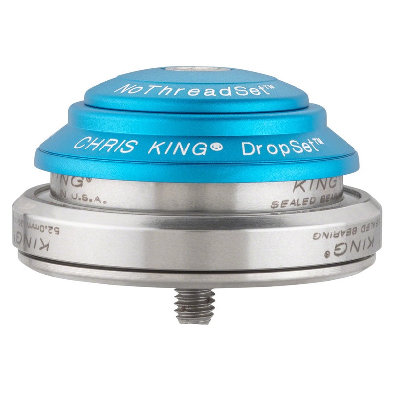 Chris King DropSet 3 Headset – 1-1/8 – 1.5 41/52mm 36 Deg Matte Turquoise