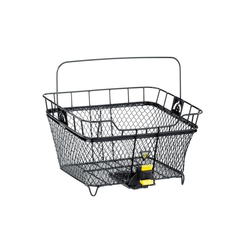 Topeak Rear MTX Basket|Topeak Basket Rear MTX Black Mesh w/ Fixer 6 for MTX Quicktrack System