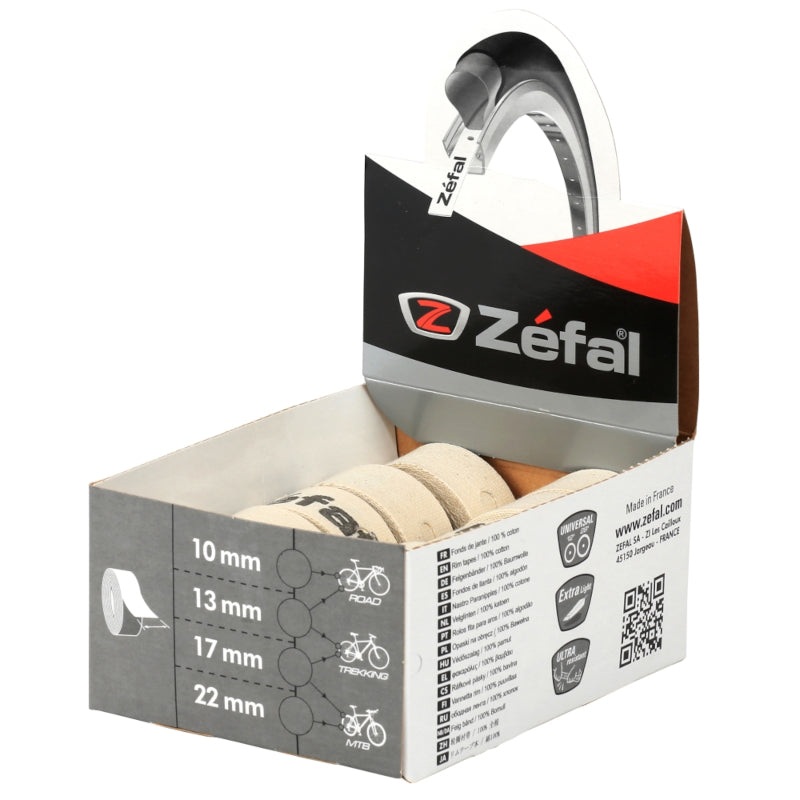 Zefal Self Adhesive Rim Tapes|RIM TAPES ZEFAL ADHESIVE 13MM 10PCS (BOX)|RIM TAPES ZEFAL ADHESIVE 17MM 10PCS (BOX)|RIM TAPES ZEFAL ADHESIVE 22MM 10PCS (BOX)