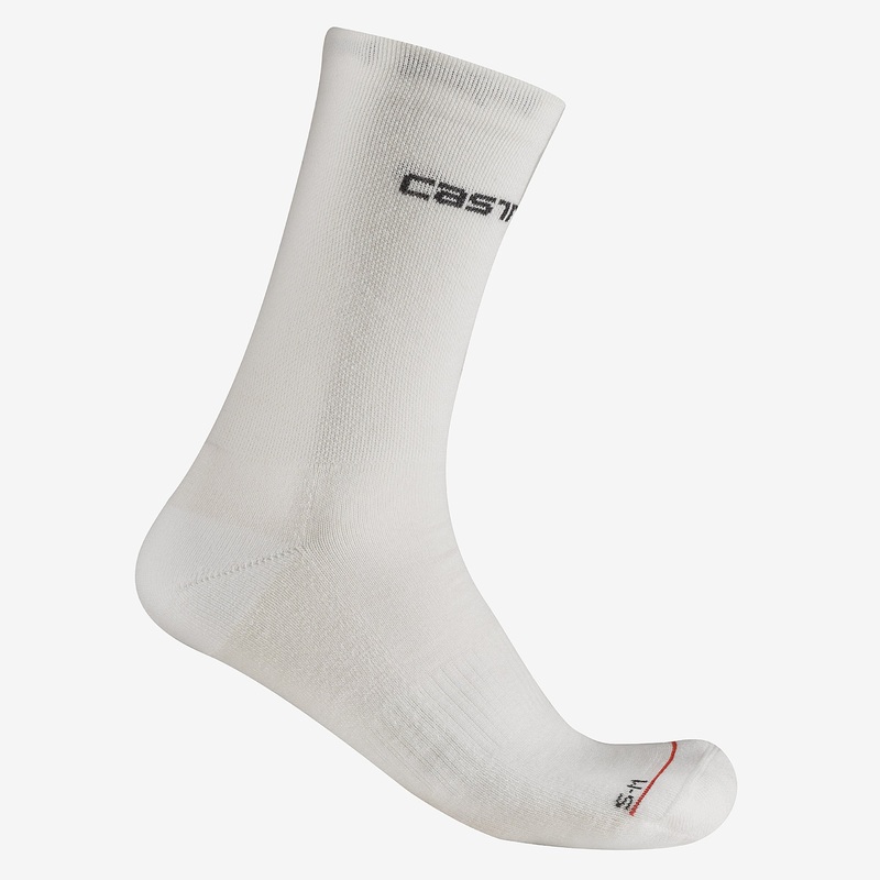Calze donna Castelli Diciotto Soft Merino – Bianco