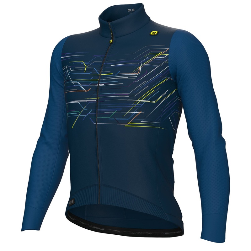 Maglia maniche lunghe Ale PR-E Megabyte – Blu