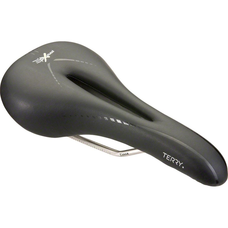 Terry Men’s Fly Century Saddle (Black) (Titanium Rails) (140mm)