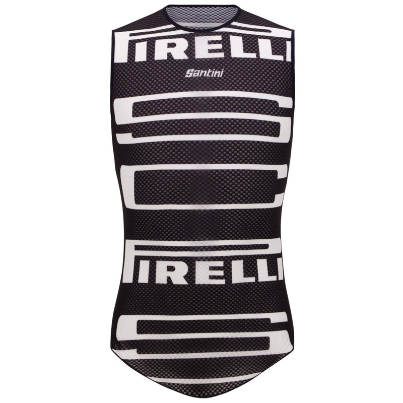 Maglia intima senza maniche Santini x PIRELLI – Nero