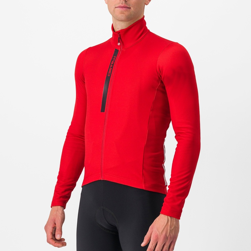 Maglia maniche lunghe Castelli Entrata – Rosso scuro