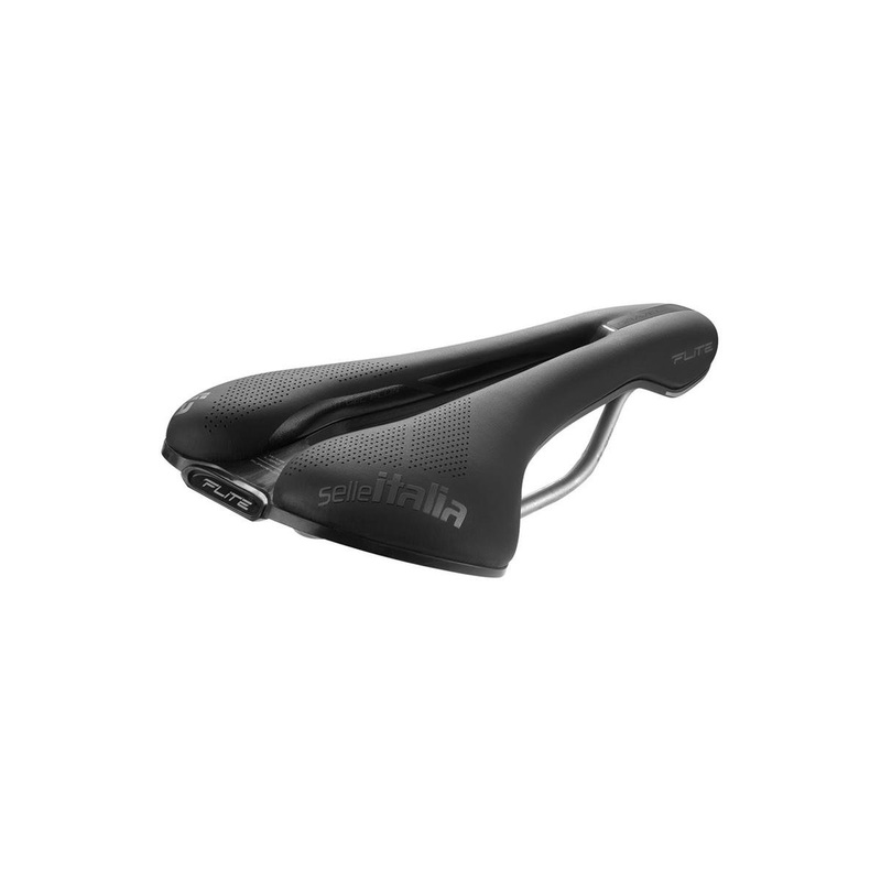 Selle Italia Flite Boost Gravel TI 316 Superflow Saddle (Black) (L3) (145mm)