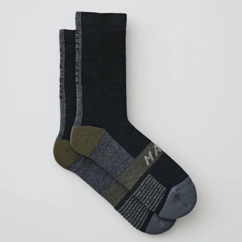 Calze Maap Alt_Road Merino – Nero verde