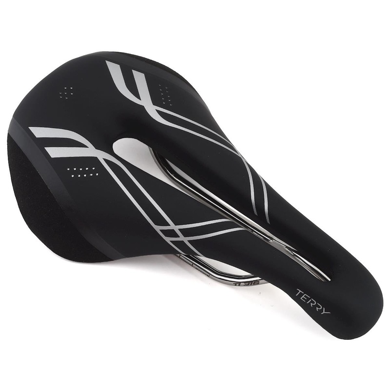 Terry Women’s Corta Saddle (Black) (TI-316 Rails) (149mm)