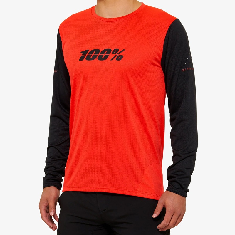 Maglia maniche lunghe 100% Ridecamp – Rosso