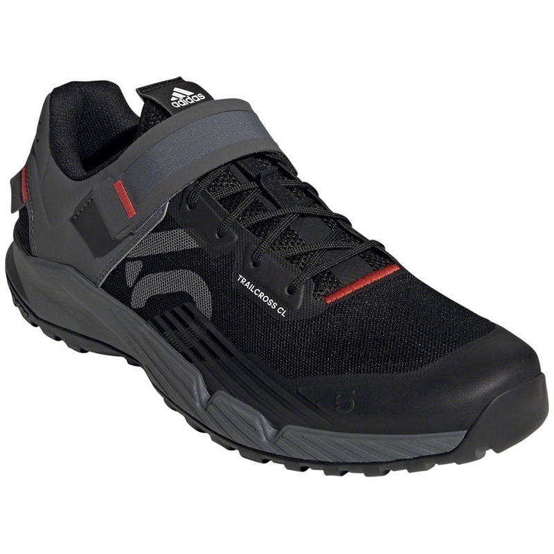 Five Ten Trailcross Mountain Clipless Shoes – Mens Core BLK/Gray Three/Red 8.5