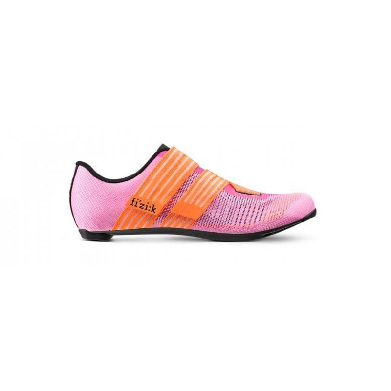 Fizik Vento Powerstrap Aeroweave Shoes – Coral/Black – 48