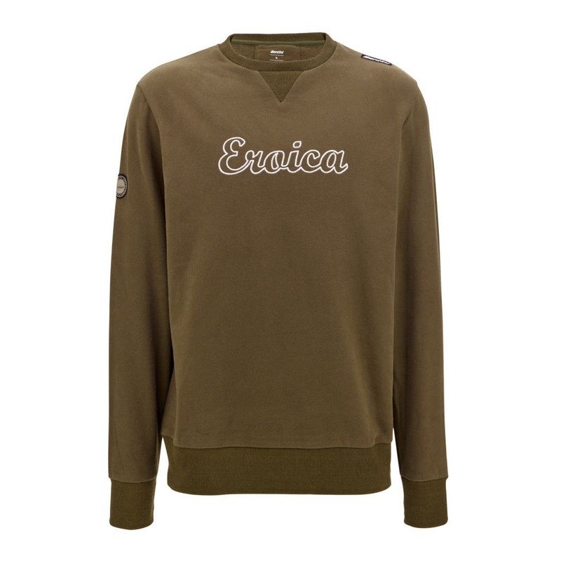 Felpa Santini Eroica – Verde|S|M|L|XL|XXL|Verde