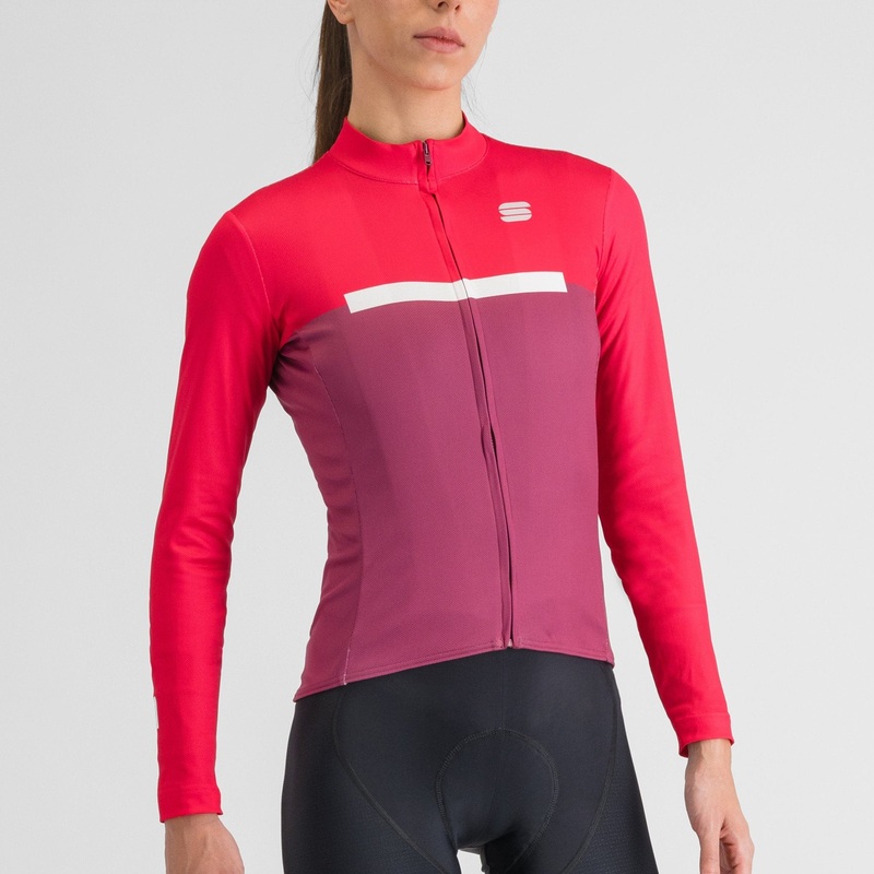 Maglia maniche lunghe donna Sportful Pista – Rosa