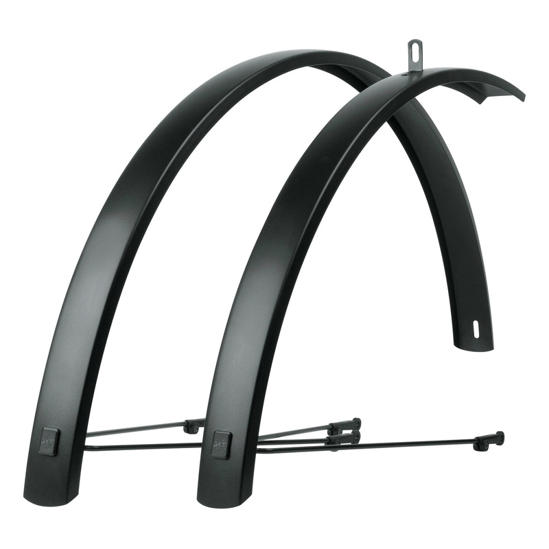 Sks Edge Al 27,5/28 56Mm Aluminium Mudguard Set: Matte Black 28 56Mm