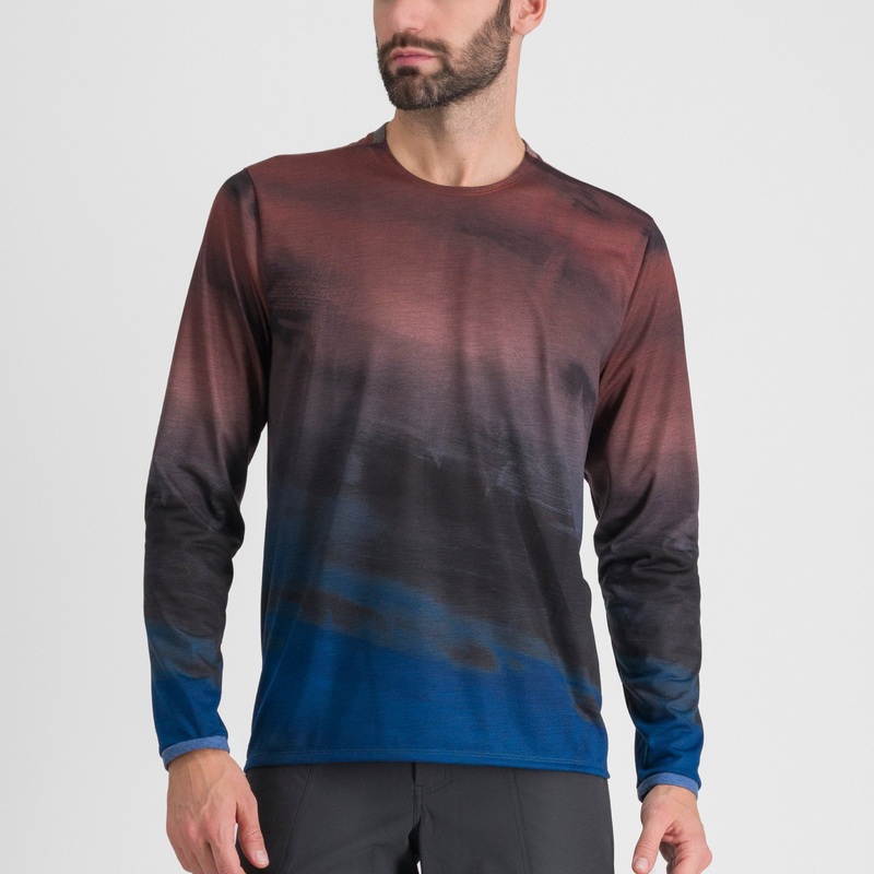 Maglia maniche lunghe Sportful Flow Giara – Blu