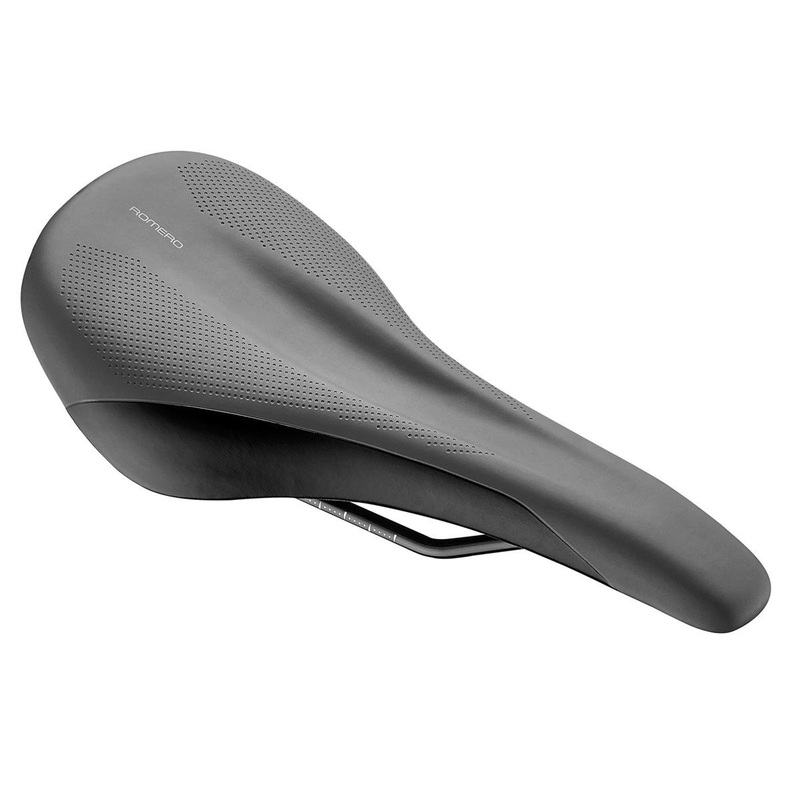 Giant Romero Saddle (Black) (Steel Rails) (138mm)