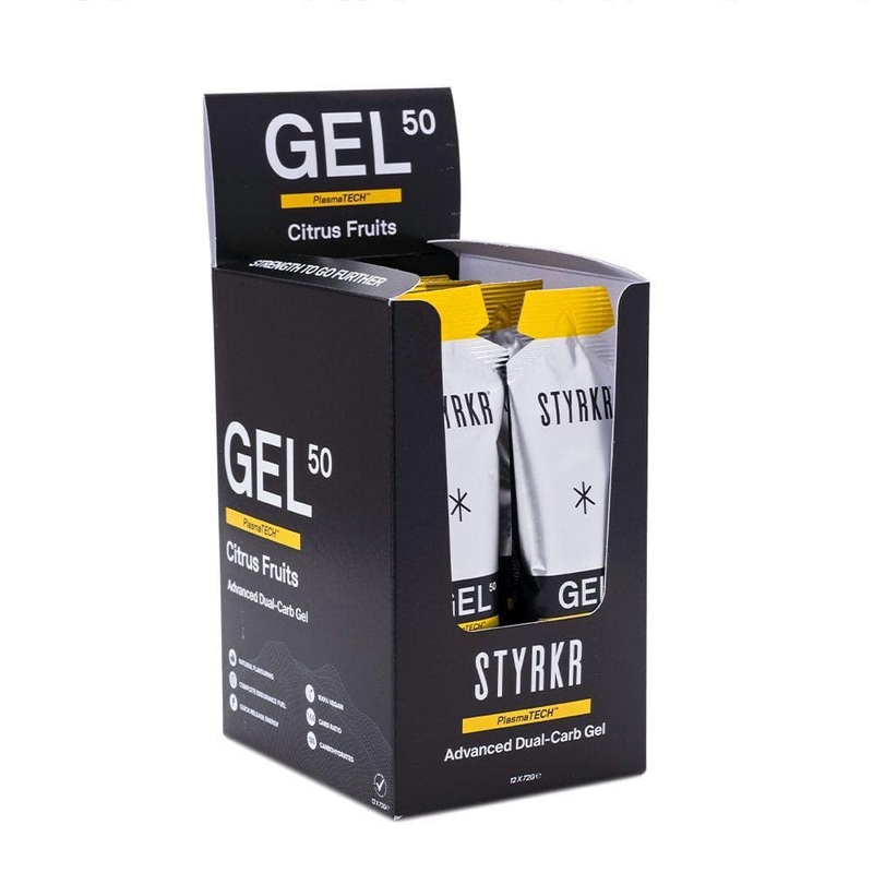 STYRKR – GEL50 Citrus Fruits Dual-Carb Energy Gel x12