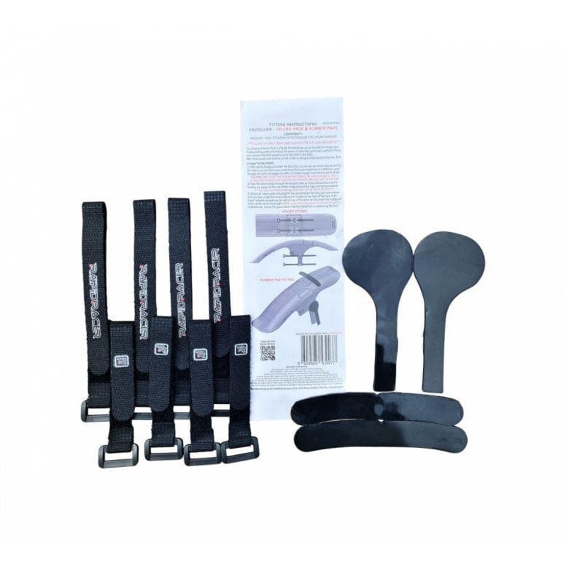 Rapid Racer Products ProGuard Hook & Loop Straps With Fork Protectors – Black