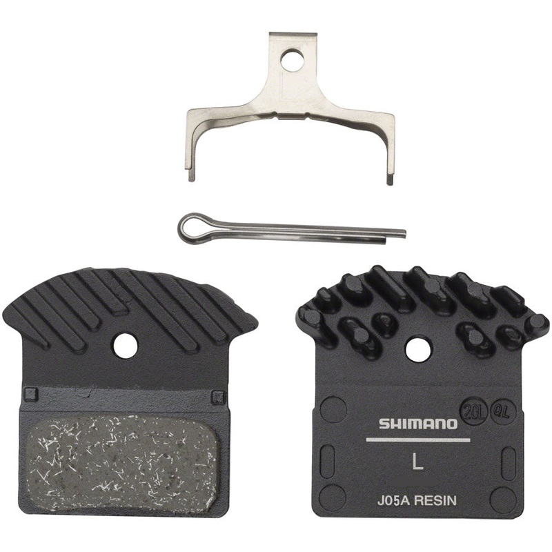 Shimano J05A-RF Disc Brake Pad Spring – Resin Compound Finned Aluminum Back Plate