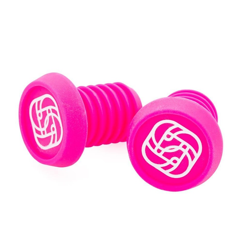 Gusset Grips BMX Push-In plugs  Grips Pink