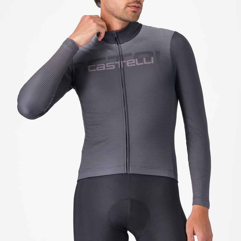 Maglia maniche lunghe Castelli Apice – Grigio