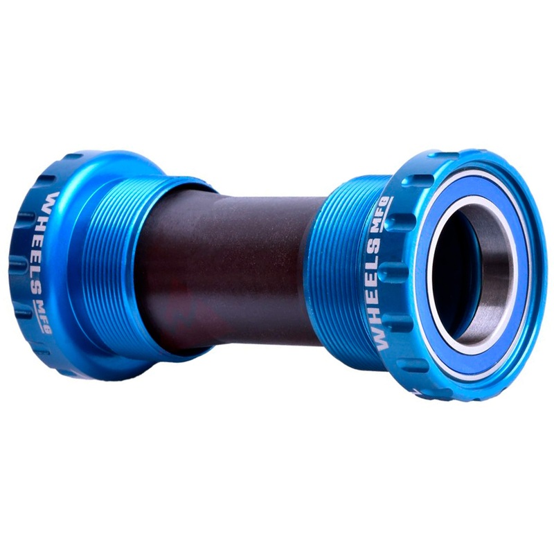 Wheels Manufacturing BSA Bottom Bracket – Shimano Hollowtech II Spindle ABEC 3 Teal