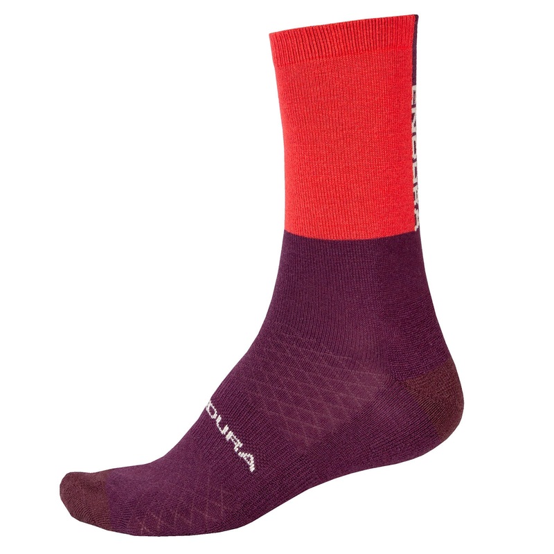 Calze Endura Baabaa Merino Winter – Rosso viola