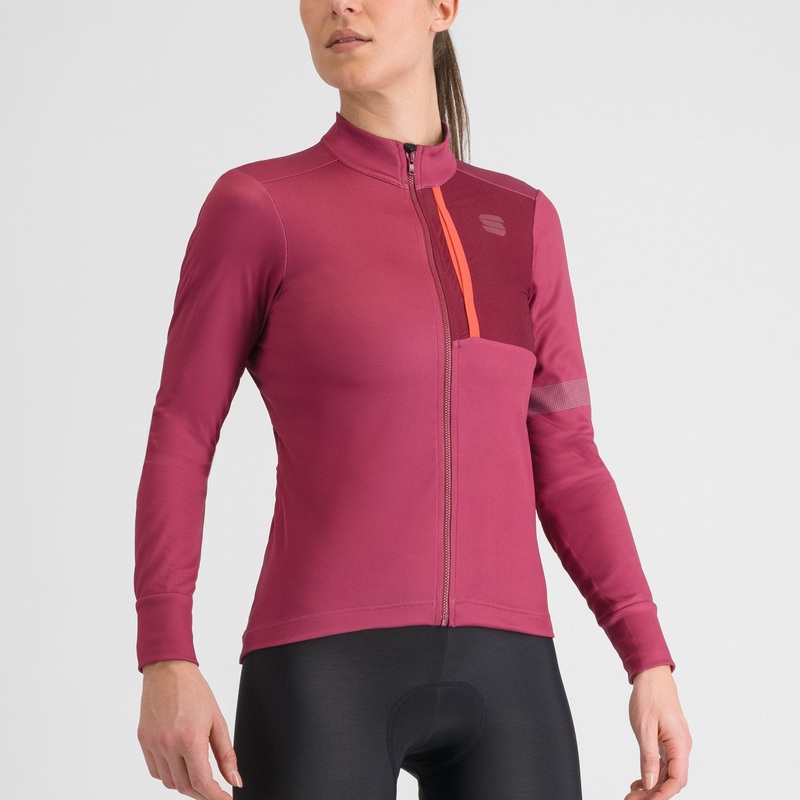 Maglia donna maniche lunghe Sportful Supergiara – Rosa