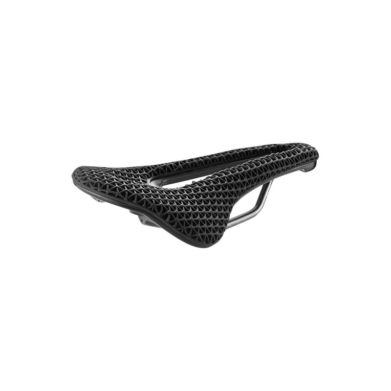 Selle San Marco Shortfit 2.0 3D Racing Saddle (Black) (S3) (140mm) (Xsilite Hollow Stainless Steel)