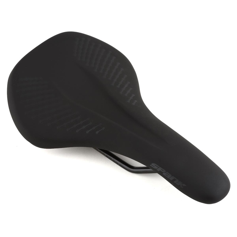 Spank Oozy 220 Saddle (Black/Black) (Chromoly Rails) (144mm)