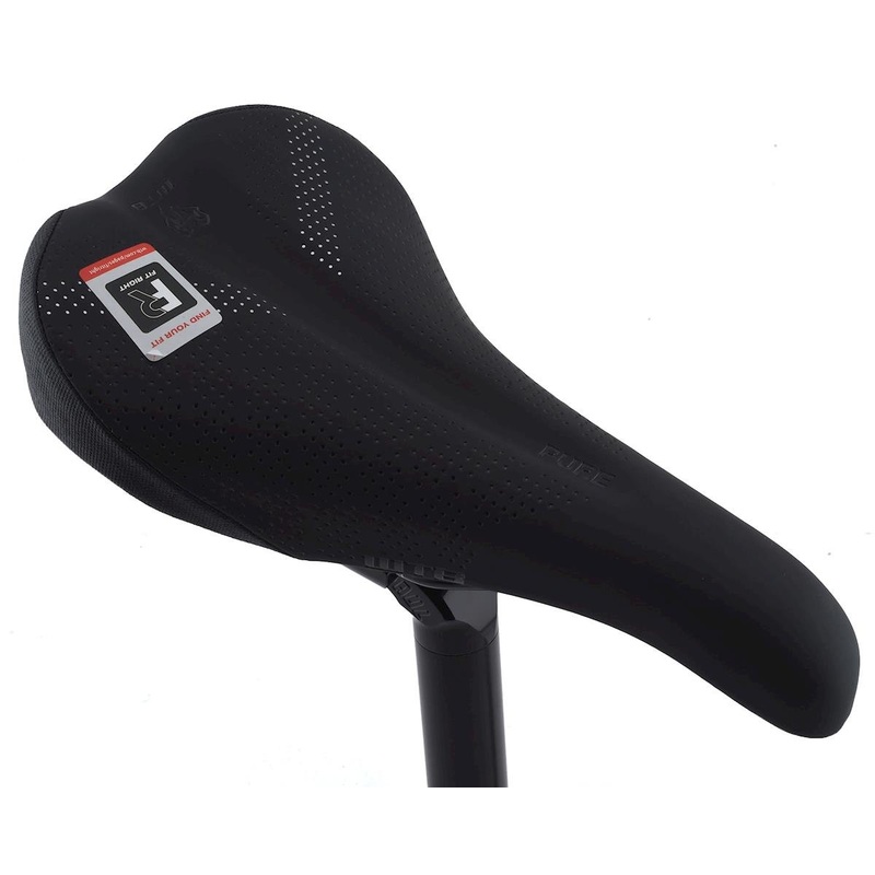 WTB Pure Saddle (Black) (Steel Rails) (Medium) (148mm)