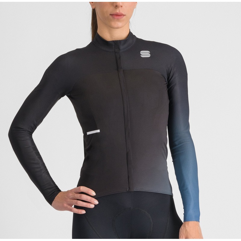 Maglia maniche lunghe donna Sportful Bodyfit Pro – Nero azzurro