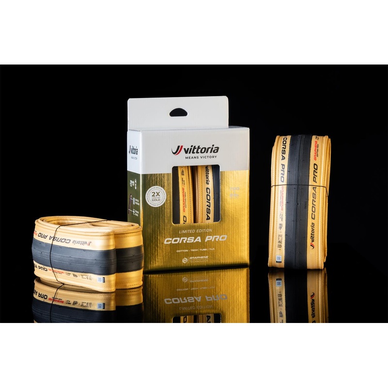 Vittoria Corsa PRO Gold Twin Pack Ltd Edition