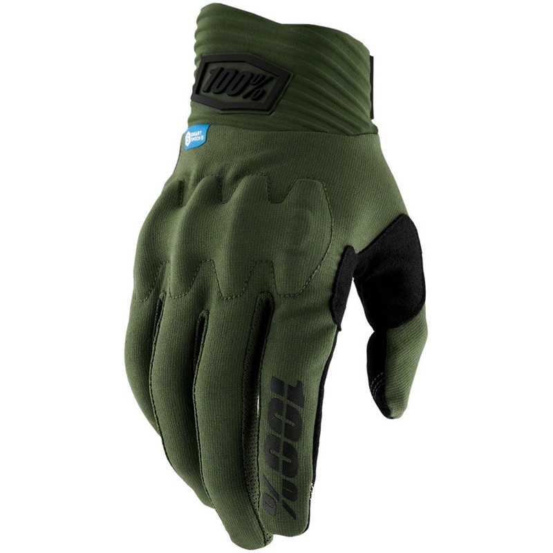 100% Cognito Smart Shock Gloves – Army Full Finger Men’s Large