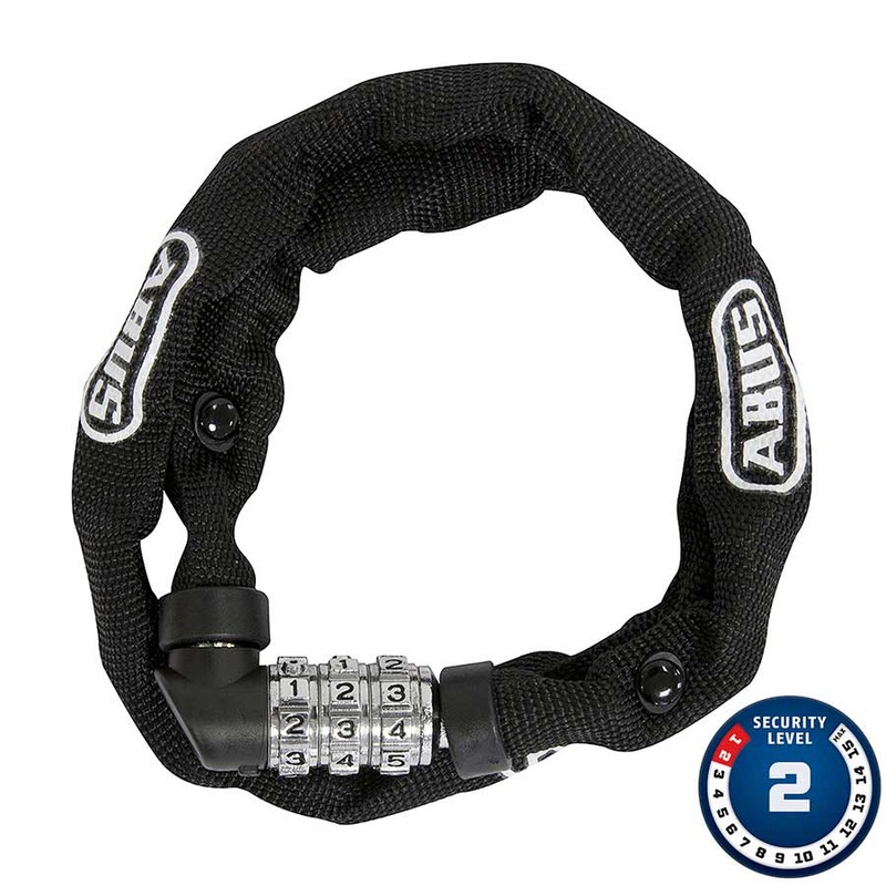 Abus 1200 Web Chain Lock Combo 4mm 60cm 2′ Black