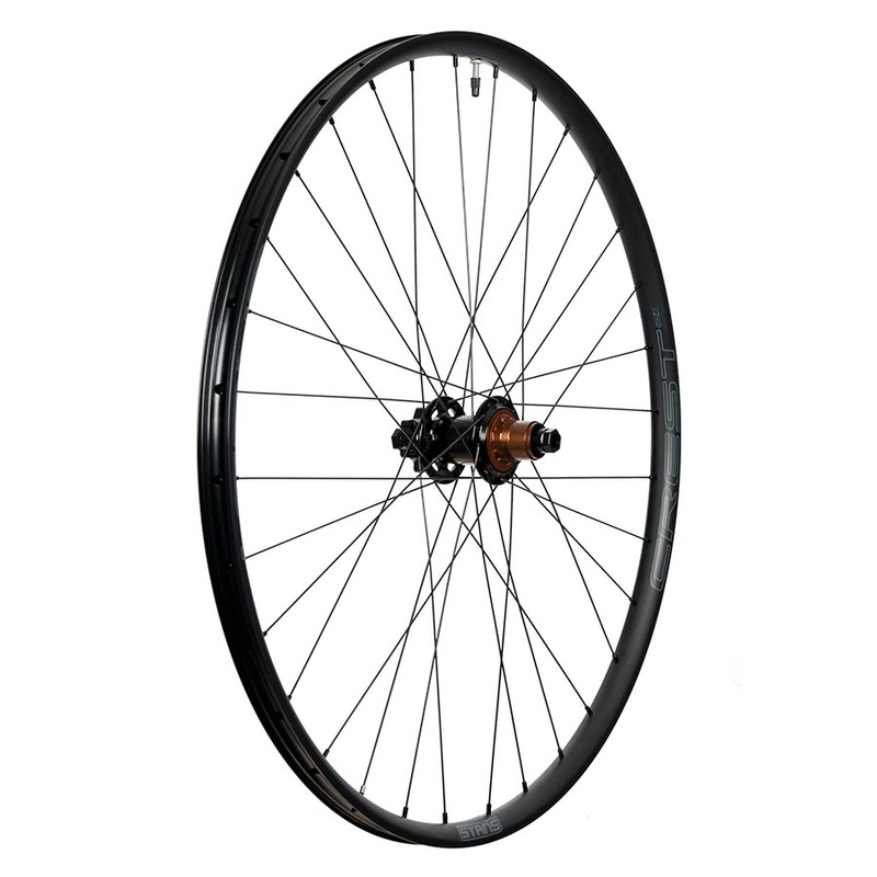Stans No Tubes Crest MK4 Wheel Rear 27.5” / 584 Holes: 32 12mm TA 148mm Disc IS 6-bolt SRAM XD-R