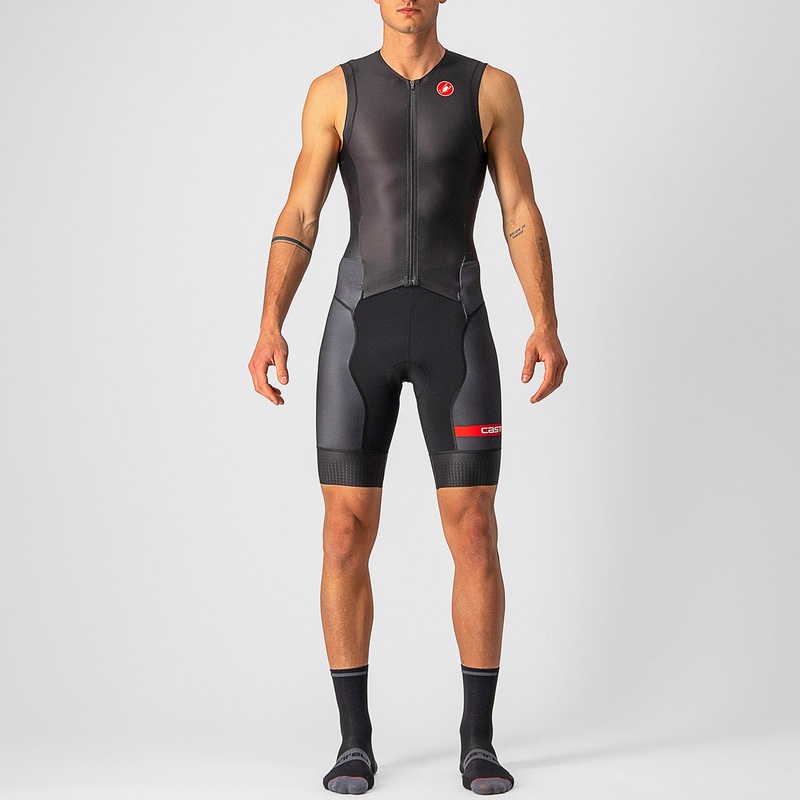 Body senza maniche Castelli Free Sanremo 2 Suit – Nero