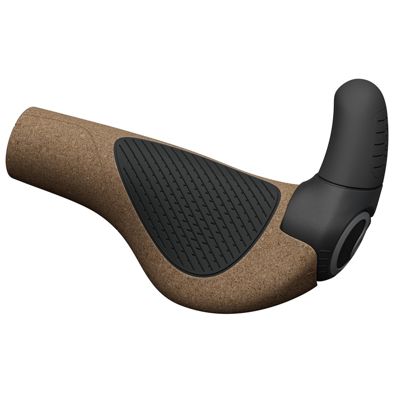 Ergon GP2 Evo BioKork Grips – Lock-On Large Black/Tan