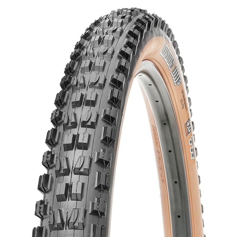Maxxis Minion DHF Tire – 29 x 2.6 Tubeless Folding BLK/Dark Tan Dual EXO Wide Trail